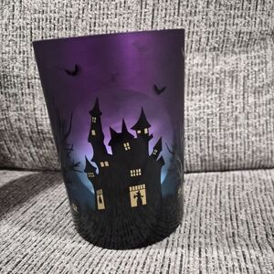 Yankee Candle Haunted House Votive Holder - Purple and Blue